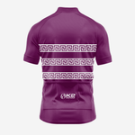 Dark Purple Short Sleeve Greek Style Cycling Jersey for Men - K2 Sportswear | Custom Sports Uniforms & Apparels - K2 Sportswear