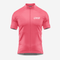 Light Pink Men's Short Sleeve Cycling Jersey - Pro Ride Comfort