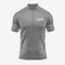 Men's Short Sleeve Cycling Jersey in Grey – Perfect Fit Design