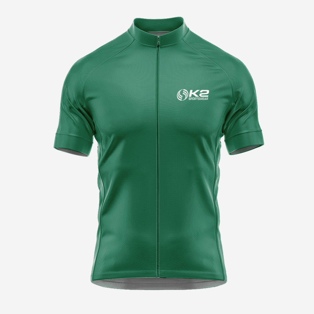 Bottle Green Short Sleeve Cycling Jersey for Men