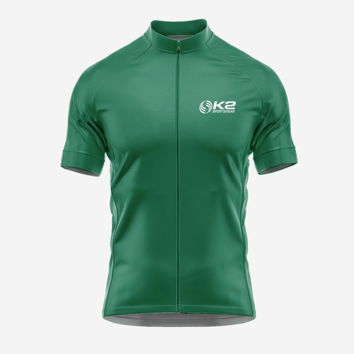 Bottle Green Short Sleeve Cycling Jersey for Men - K2 Sportswear | Custom Sports Uniforms & Apparels - K2 Sportswear