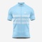 Sky Blue Short Sleeve Greek Style Cycling Jersey for Men