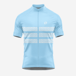 Sky Blue Short Sleeve Greek Style Cycling Jersey for Men - K2 Sportswear | Custom Sports Uniforms & Apparels - K2 Sportswear