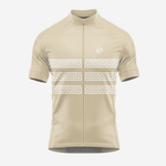 Khaki Short Sleeve Greek Style Cycling Jersey for Men - K2 Sportswear | Custom Sports Uniforms & Apparels - K2 Sportswear