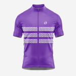 Purple Greek Style Cycling Jersey - Men's Short Sleeve - K2 Sportswear | Custom Sports Uniforms & Apparels - K2 Sportswear