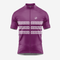 Dark Purple Short Sleeve Greek Style Cycling Jersey for Men