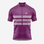 Dark Purple Short Sleeve Greek Style Cycling Jersey for Men - K2 Sportswear | Custom Sports Uniforms & Apparels - K2 Sportswear