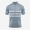 Slate Grey Greek Style Short Sleeve Cycling Jersey for Men