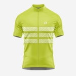 Greek-Inspired Yellow Green Cycling Jersey for Men - Short Sleeve - K2 Sportswear | Custom Sports Uniforms & Apparels - K2 Sportswear