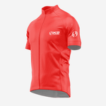 Men's Short Sleeve Cycling Jersey in Cadmium Red – Perfect Fit - K2 Sportswear | Custom Sports Uniforms & Apparels - K2 Sportswear