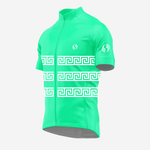 Greek Style Short Sleeve Cycling Jersey for Men - Spring Green - K2 Sportswear | Custom Sports Uniforms & Apparels - K2 Sportswear