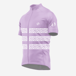 Bright Purple Short Sleeve Greek Style Cycling Jersey for Men - K2 Sportswear | Custom Sports Uniforms & Apparels - K2 Sportswear