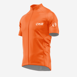 Carrot Orange Short Sleeve Cycling Jersey for Men - Pro Fit - K2 Sportswear | Custom Sports Uniforms & Apparels - K2 Sportswear