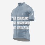 Slate Grey Greek Style Short Sleeve Cycling Jersey for Men - K2 Sportswear | Custom Sports Uniforms & Apparels - K2 Sportswear