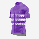 Purple Greek Style Cycling Jersey - Men's Short Sleeve - K2 Sportswear | Custom Sports Uniforms & Apparels - K2 Sportswear