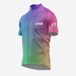 Men's Short Sleeve Cycling Jersey in Multi Color Gradient - K2 Sportswear | Custom Sports Uniforms & Apparels - K2 Sportswear