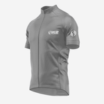 Men's Short Sleeve Cycling Jersey in Grey – Perfect Fit Design - K2 Sportswear | Custom Sports Uniforms & Apparels - K2 Sportswear