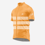 Greek Style Persian Orange Short Sleeve Cycling Jersey for Men - K2 Sportswear | Custom Sports Uniforms & Apparels - K2 Sportswear