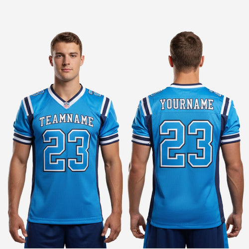Custom American Football Jersey Sets for Teams - Blue and Navy