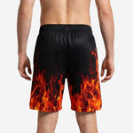 Size and specification chart for black custom basketball shorts showing youth through adult sizing for full roster orders