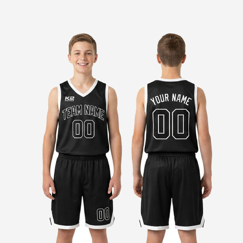 Custom Black Youth Basketball Uniforms - Full Youth Size Run