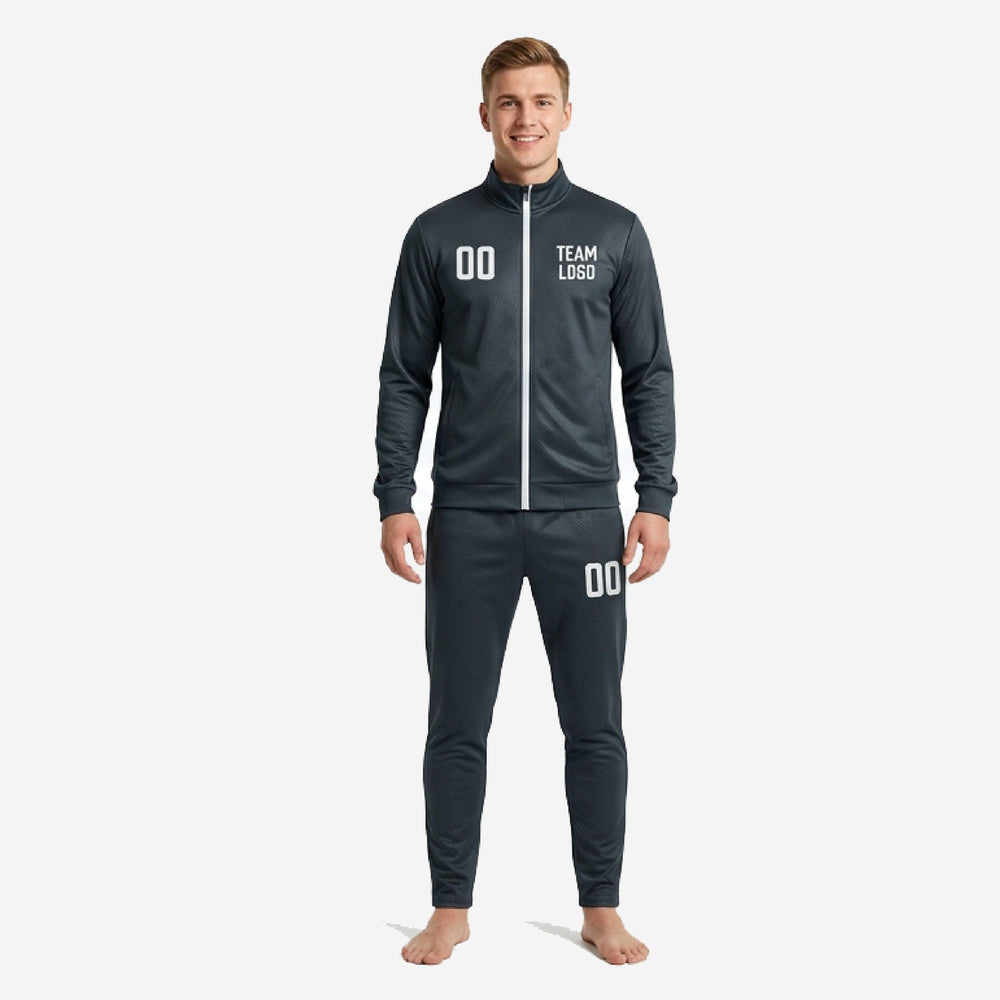 Solid Grey Soccer Tracksuit | Custom Sublimated Set