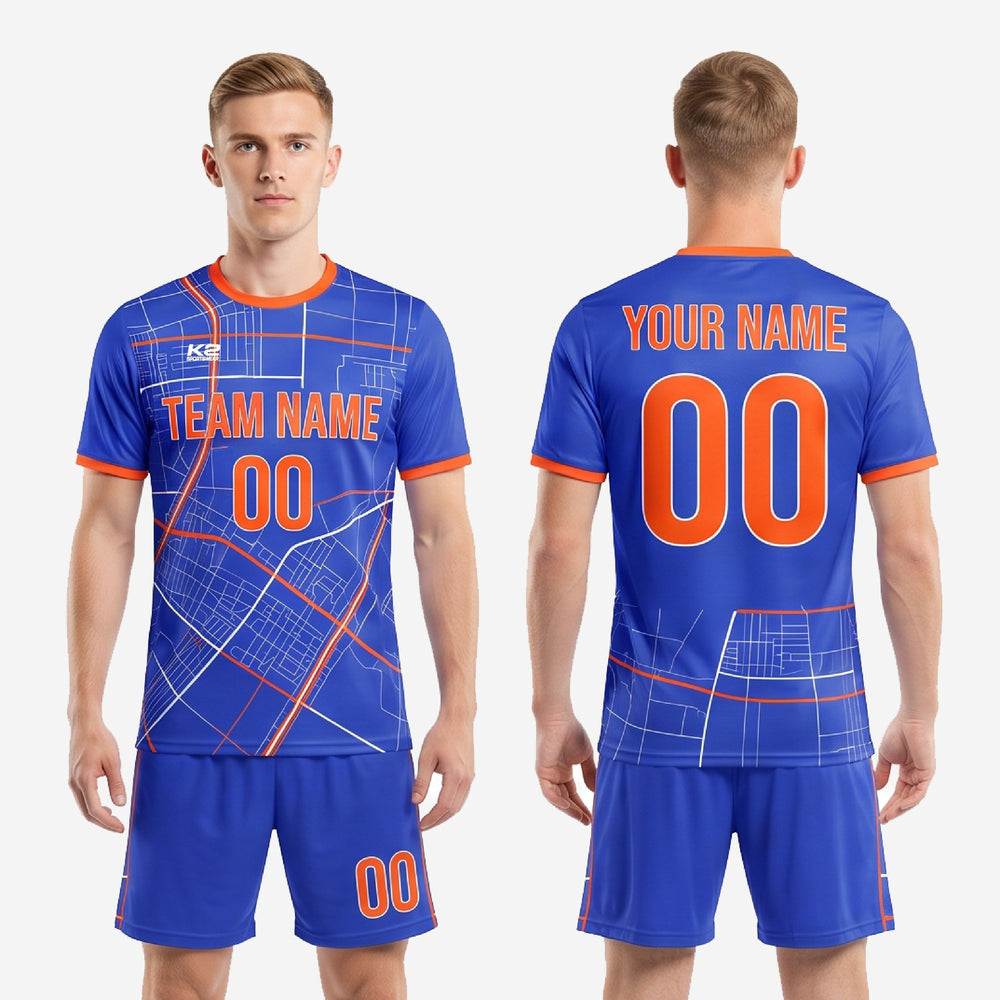 City Grid Men's Soccer Uniforms | Custom Jersey and Shorts
