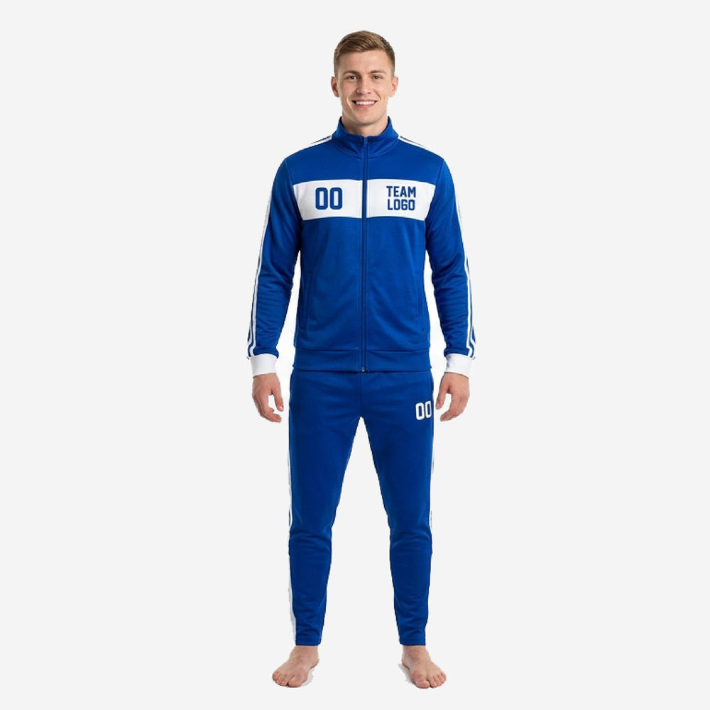 Classic Custom Blue Soccer Tracksuit - Royal Blue Kit
