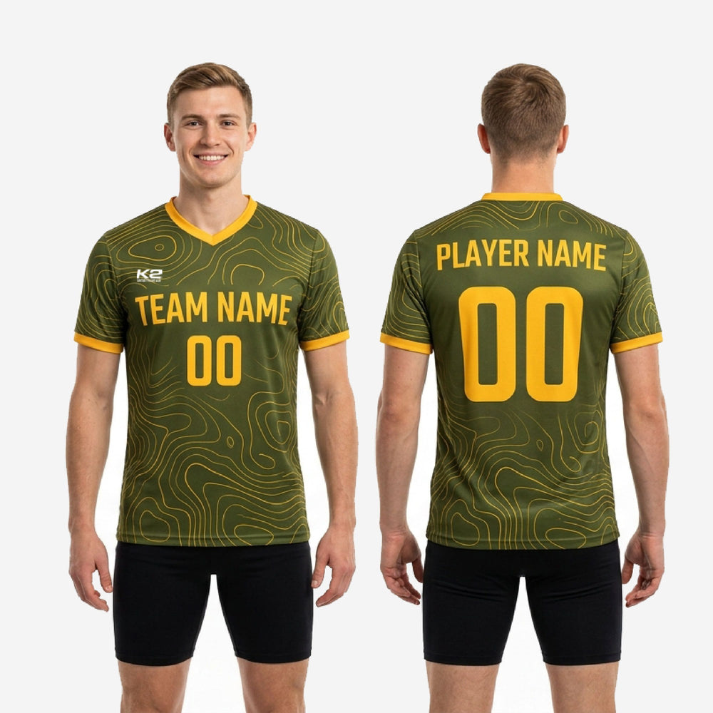 Custom Adult Soccer Practice Jersey Army Green - Made to Order