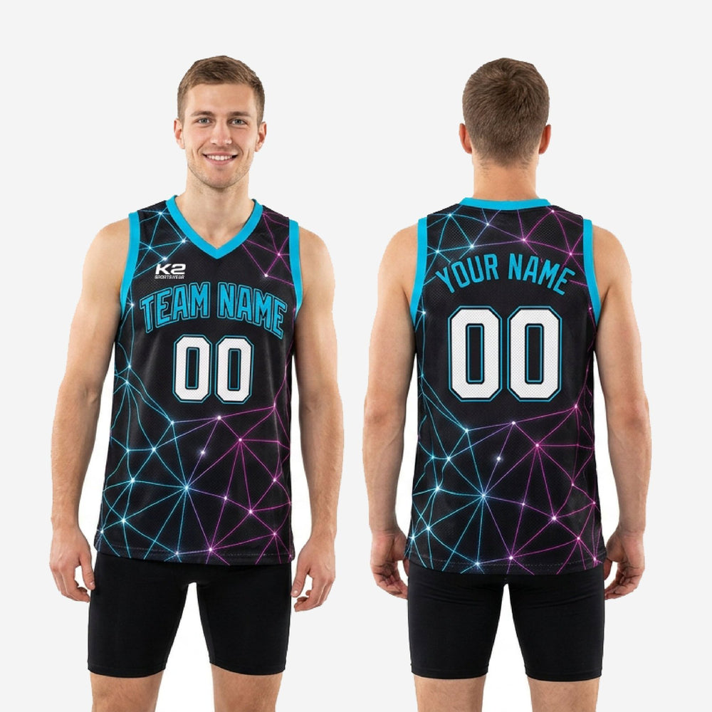 Custom Basketball Jerseys for Leagues - Black, for Whole Teams