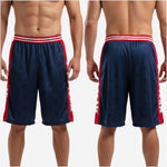 Custom basketball shorts size and spec sheet showing youth through adult size run for full roster ordering