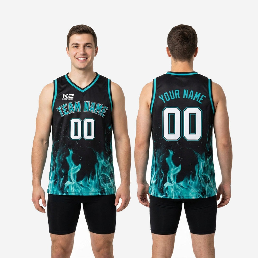 Custom Black Basketball Jerseys - Sleeveless Game Jersey
