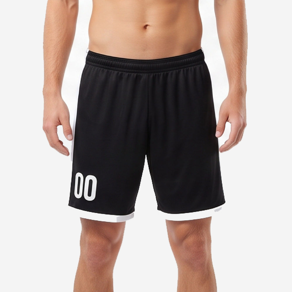 Custom Black Soccer Shorts Black - Made to Order Match Shorts