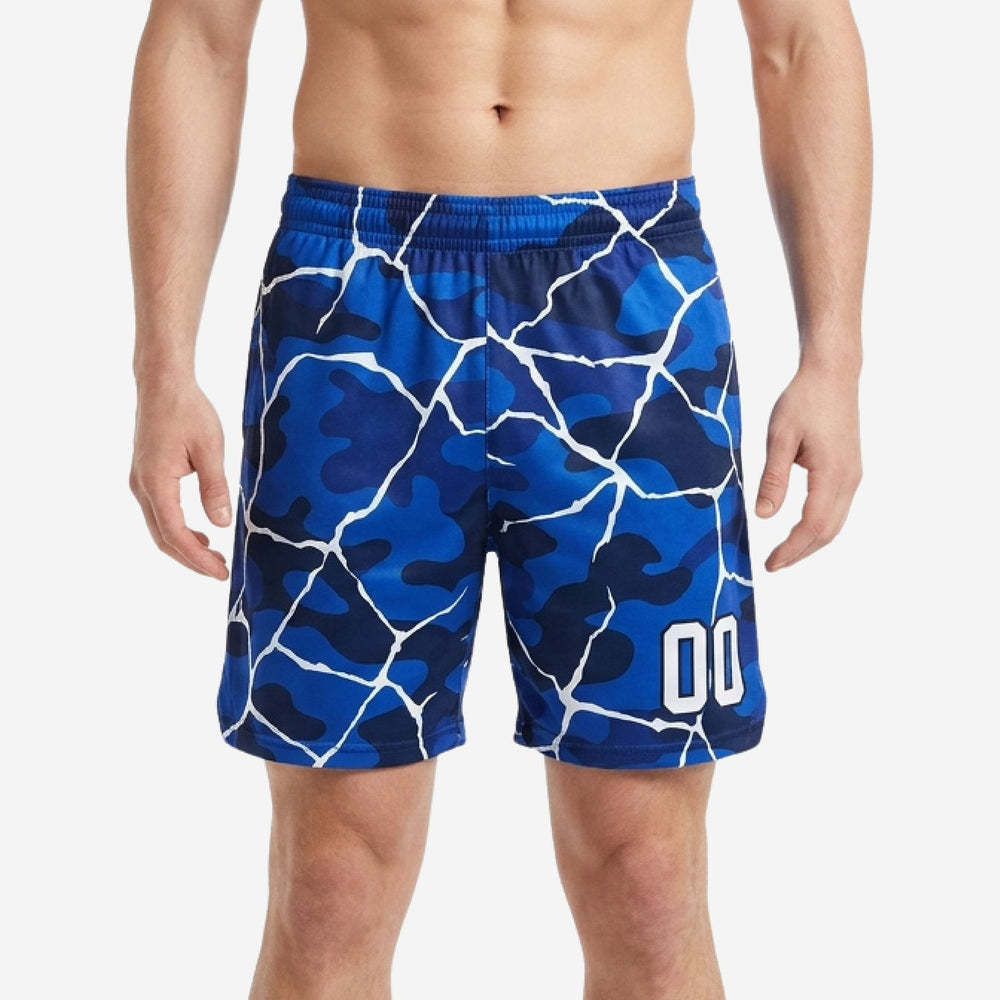 Custom Blue and White Basketball Shorts - Full Squad Set
