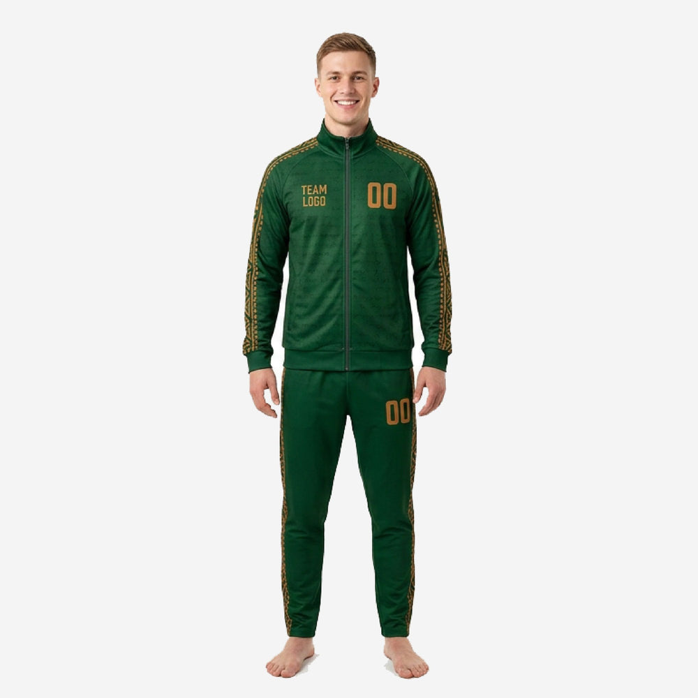 Custom Forest Green Soccer Warm Up Suits | 2-Piece Kit