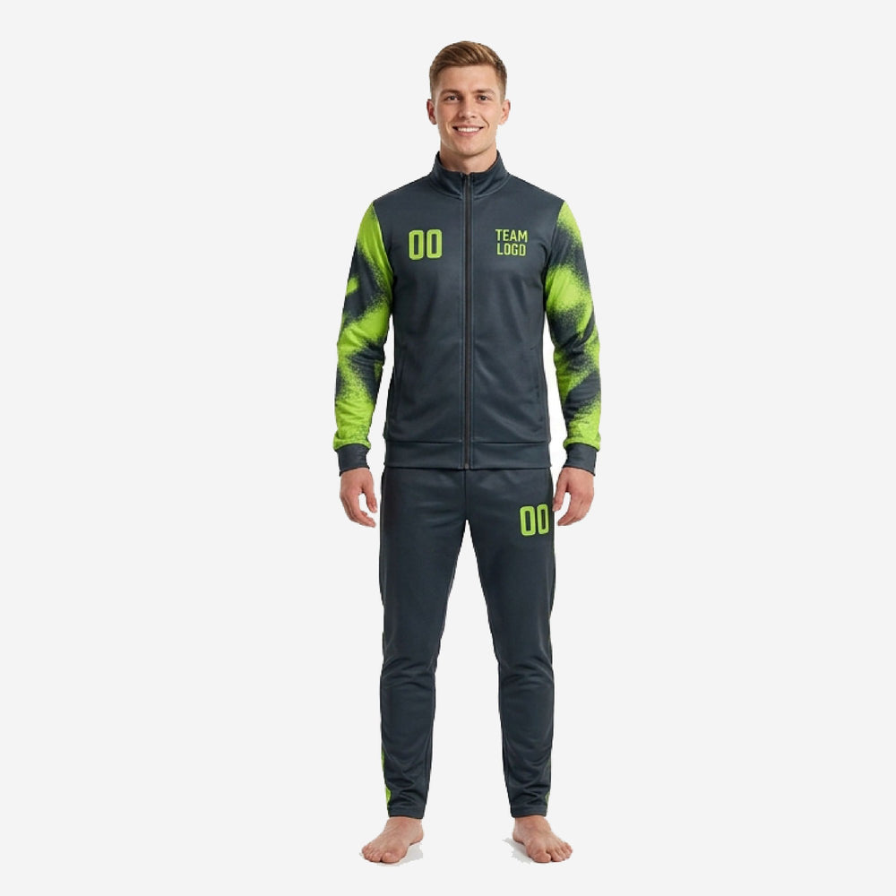 Custom Graphite Mens Custom Tracksuit Set | 2-Piece Warm Up Kit