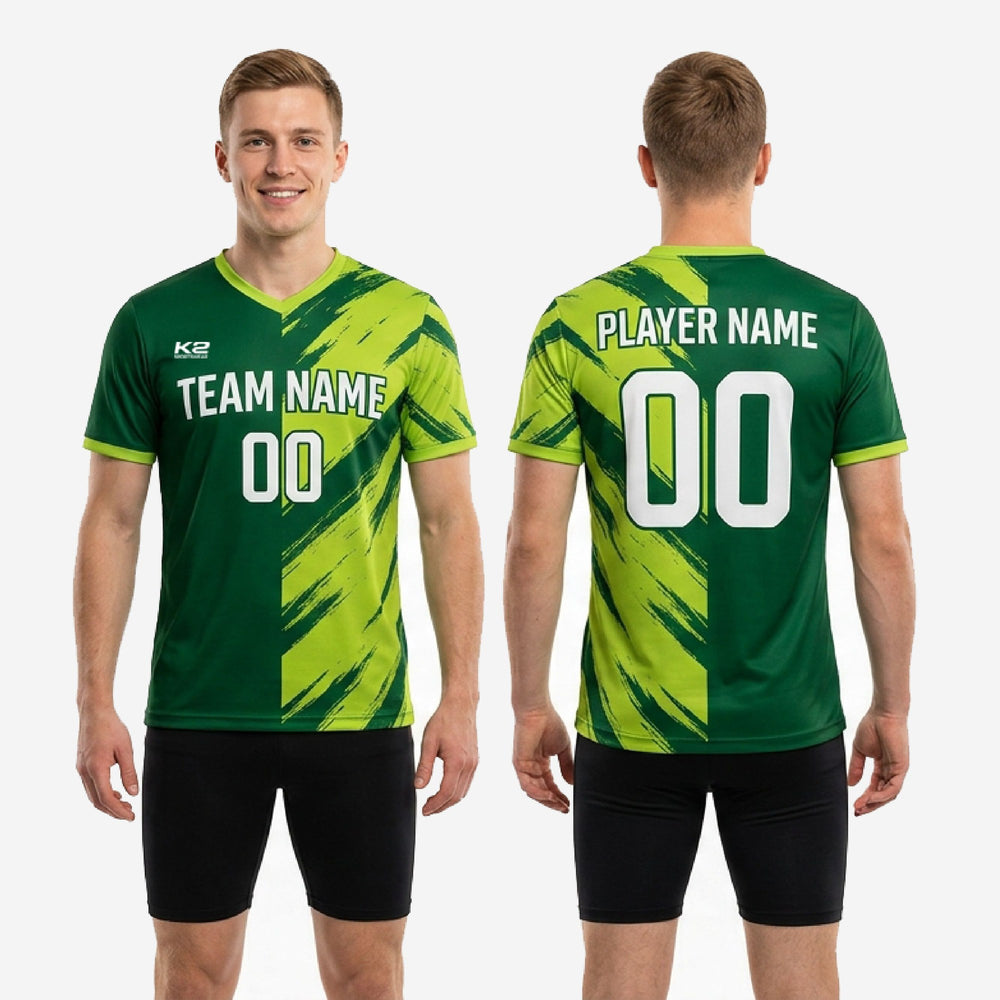 Custom Green Soccer Training Jersey - Made to Order Kit