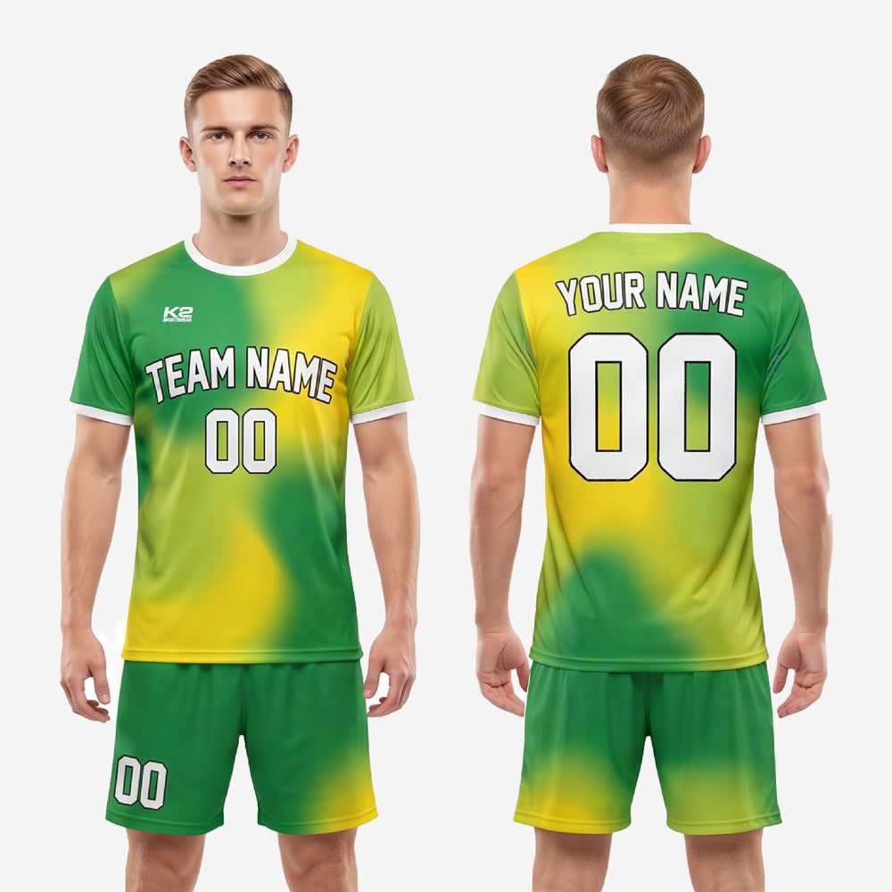 Custom Green Soccer Uniforms - Kelly Green Matchday Set