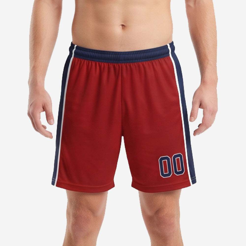 Custom Red Soccer Shorts - Crimson Matchday Team Shorts