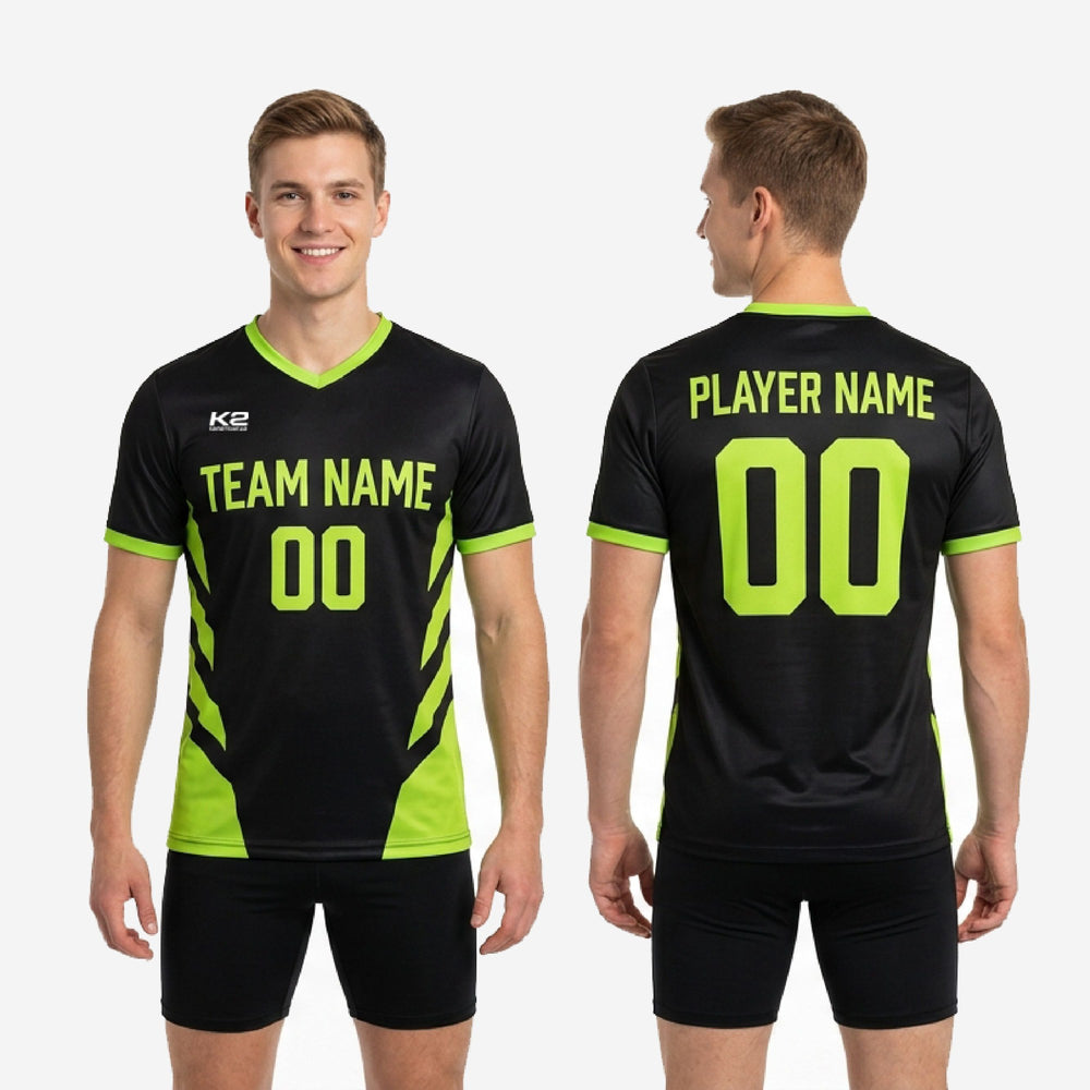 Bold Custom Mens Soccer Practice Jersey - Black Kit