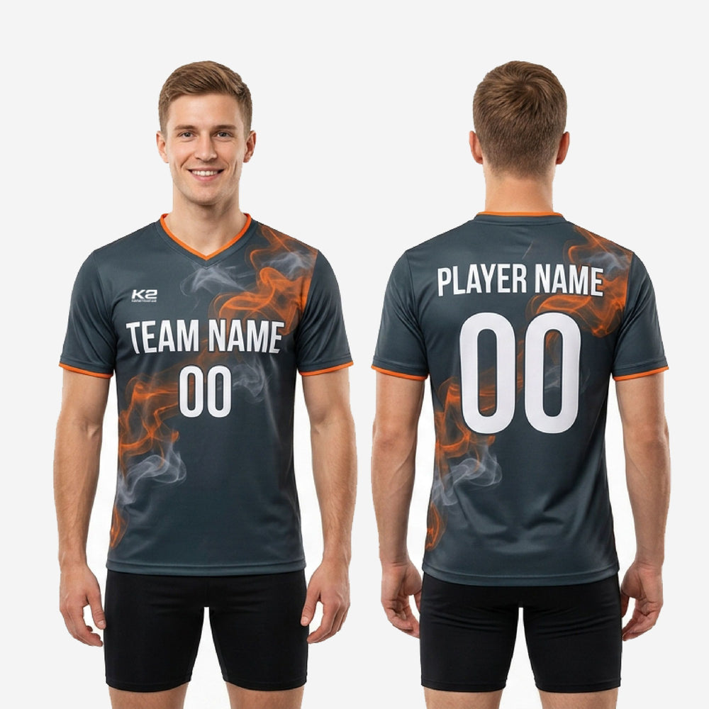 Bold Custom Mens Soccer Training Top - Graphite Kit