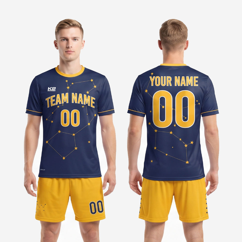Custom Men's Soccer Uniforms - Navy Blue Matchday Kit