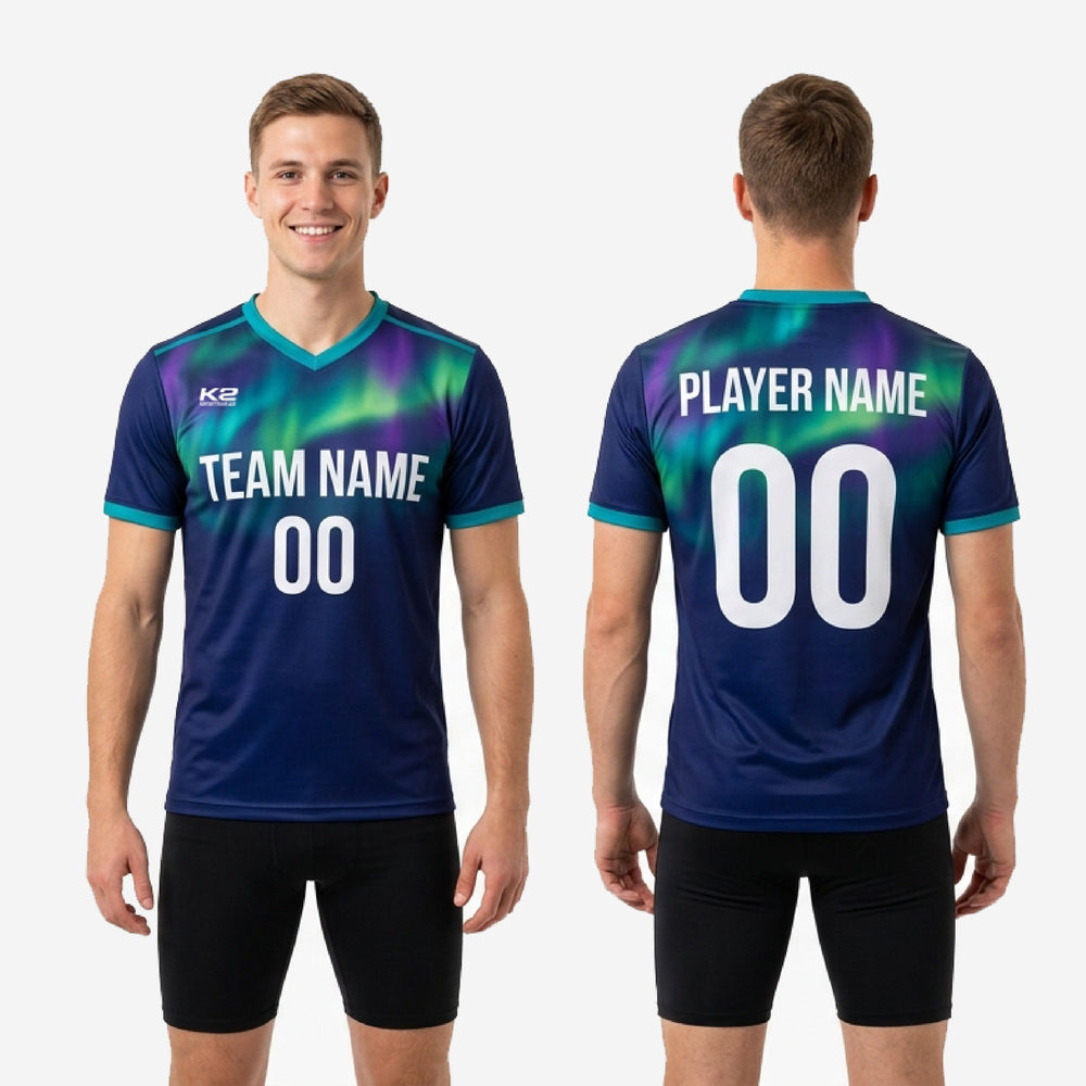 Custom Navy Teal Custom Training Tops | Full Sublimation