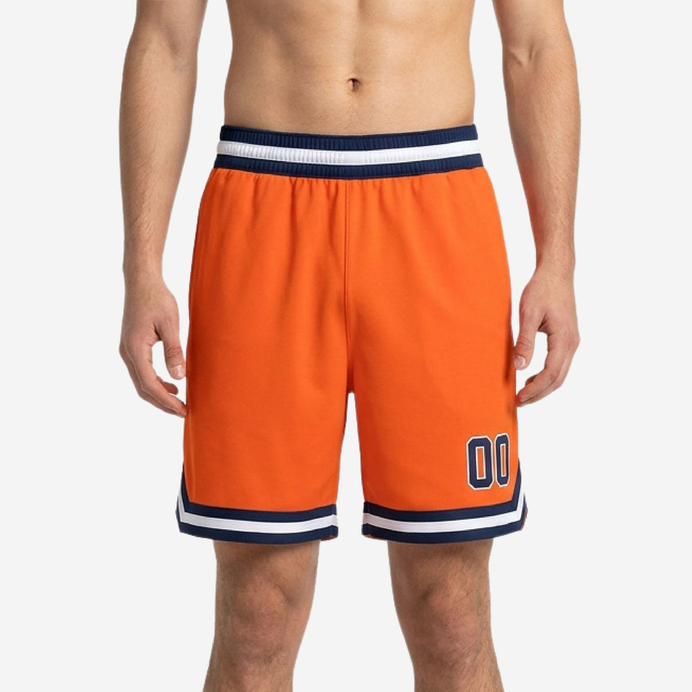 Custom Orange Basketball Shorts | Your Logo and Numbers