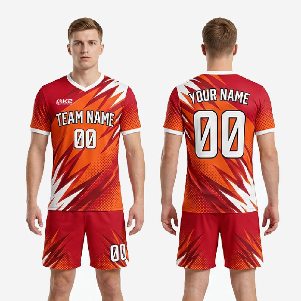 Custom Orange Soccer Uniform | 2-Piece Team Kit