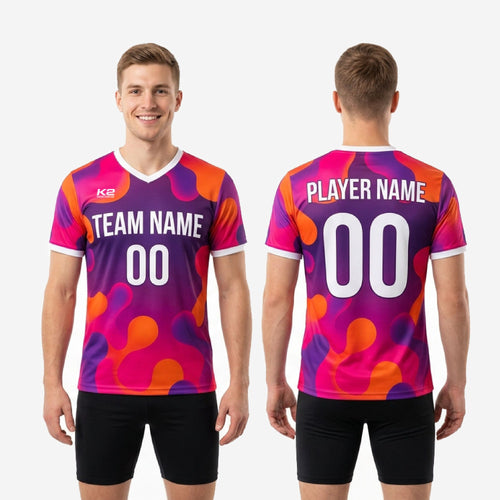 Custom Purple Soccer Training Shirt | Full Sublimation