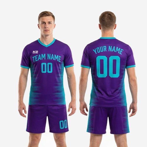 Purple Soccer Uniforms - Custom Royal Purple with Player Numbers