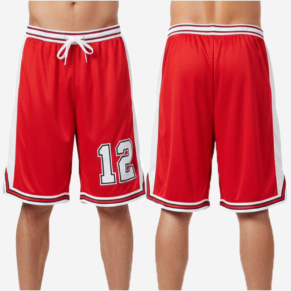 Custom Red and Black Basketball Shorts | Full Sublimation