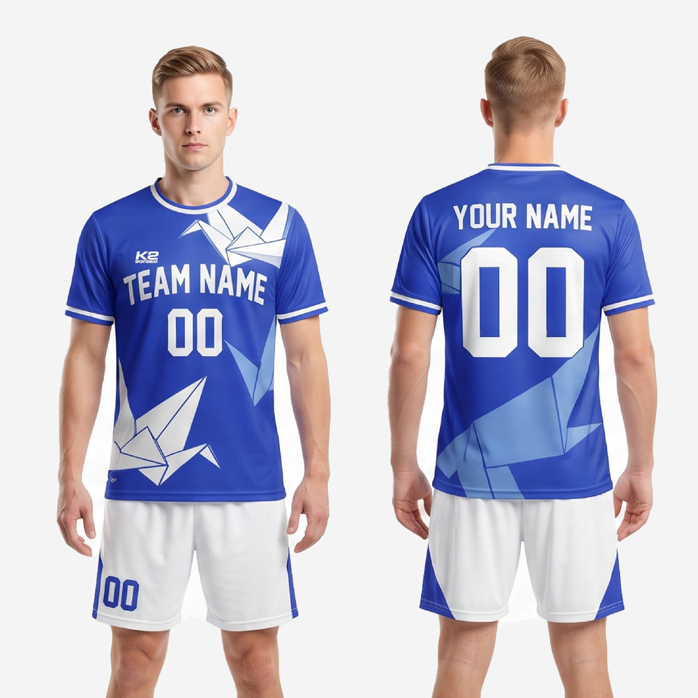 Custom Royal Blue Soccer Uniform | 2-Piece Men's Kit