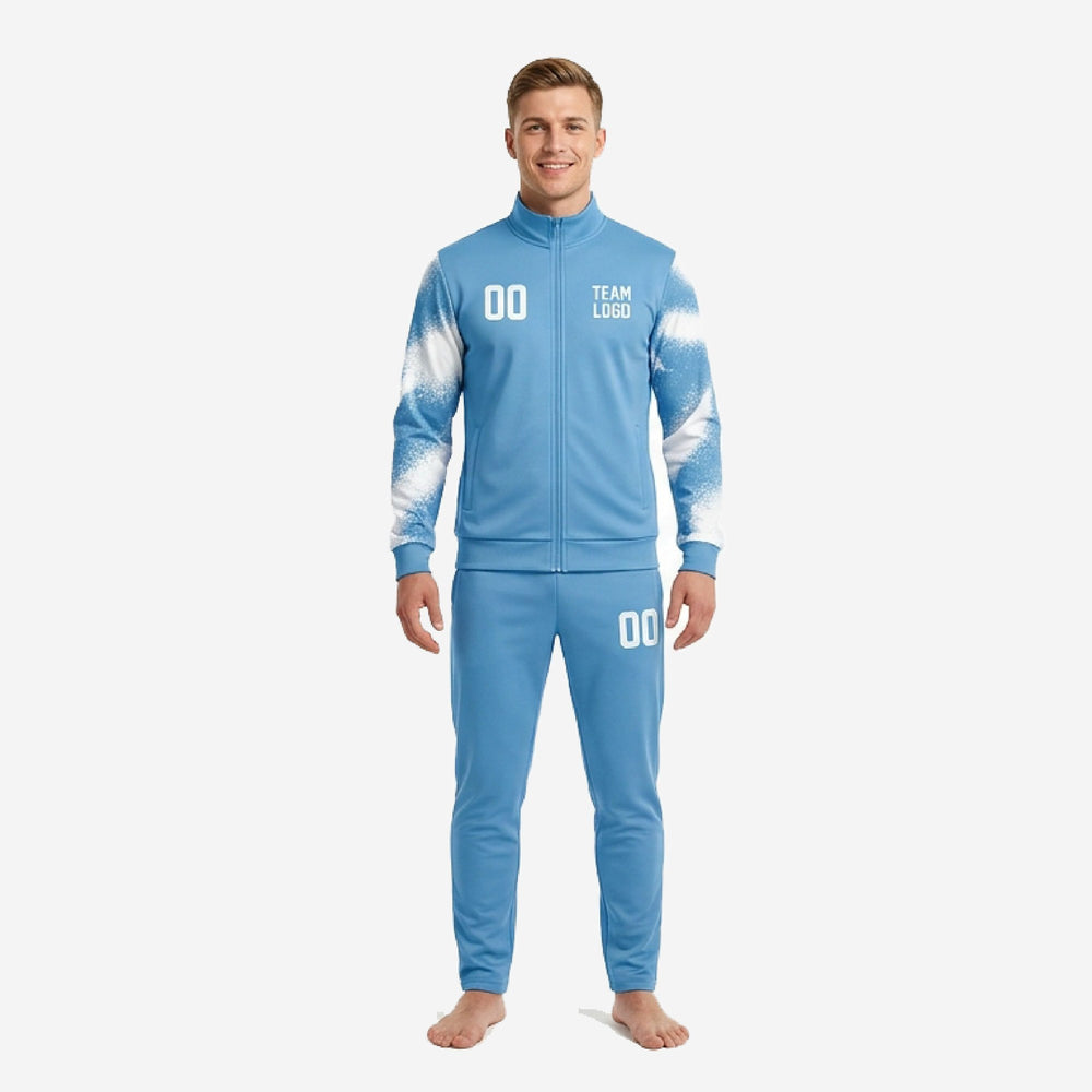 Custom Sky Blue Soccer Tracksuit - Splash, Full Sublimation